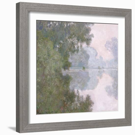 Morning on the Seine, Near Giverny, 1896-Claude Monet-Framed Giclee Print