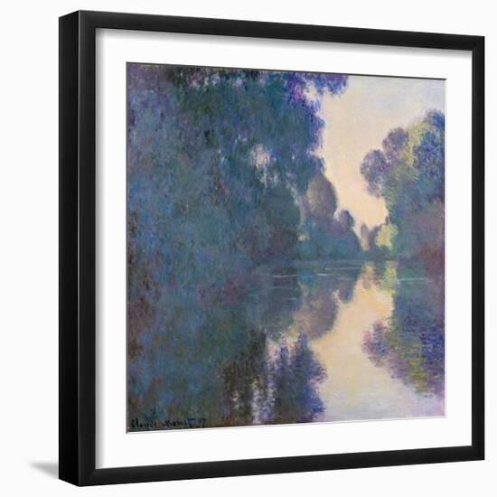 Morning on the Seine near Giverny, 1897-Claude Monet-Framed Giclee Print