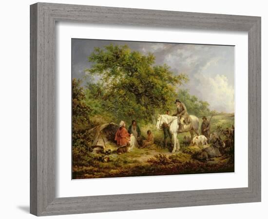 Morning, or the Benevolent Sportsman, 1792-George Morland-Framed Giclee Print