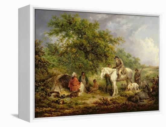 Morning, or the Benevolent Sportsman, 1792-George Morland-Framed Premier Image Canvas