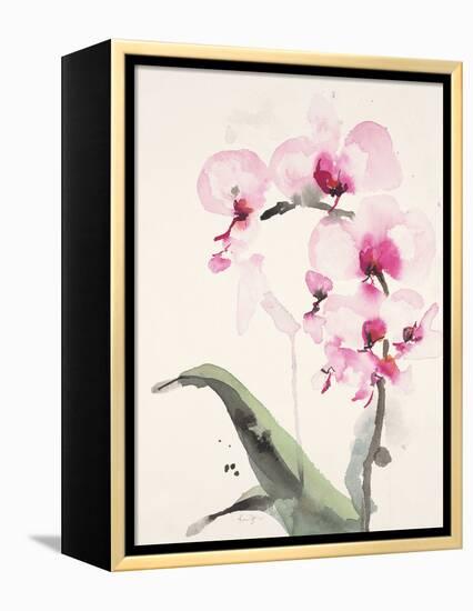 Morning Orchid 1-Karin Johannesson-Framed Stretched Canvas