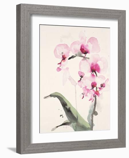 Morning Orchid 1-Karin Johannesson-Framed Art Print