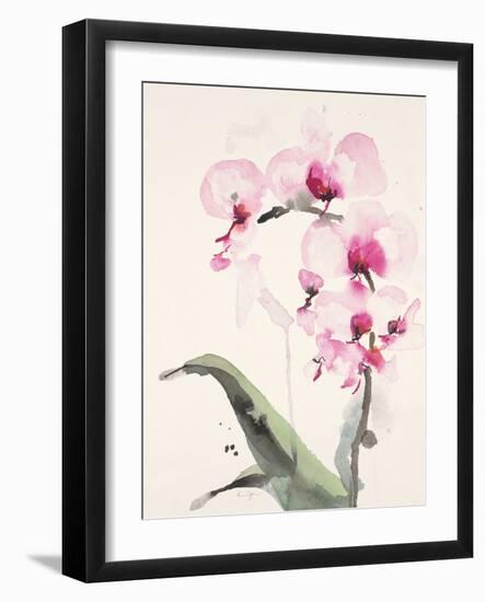 Morning Orchid 1-Karin Johannesson-Framed Art Print