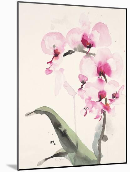 Morning Orchid 1-Karin Johannesson-Mounted Art Print