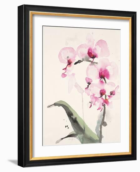 Morning Orchid 1-Karin Johannesson-Framed Art Print