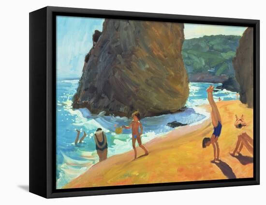 Morning, Platja Dos Rosais, Costa Brava, 1997-Andrew Macara-Framed Premier Image Canvas