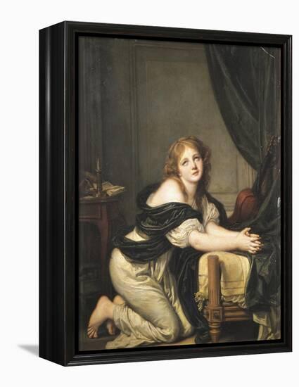 Morning Prayer, 1775-1780-Jean-Baptiste Greuze-Framed Premier Image Canvas