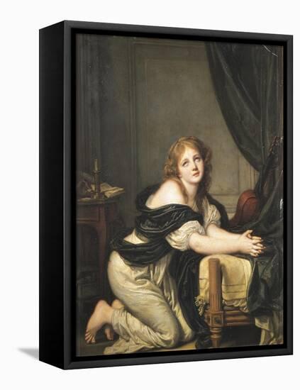 Morning Prayer, 1775-1780-Jean-Baptiste Greuze-Framed Premier Image Canvas