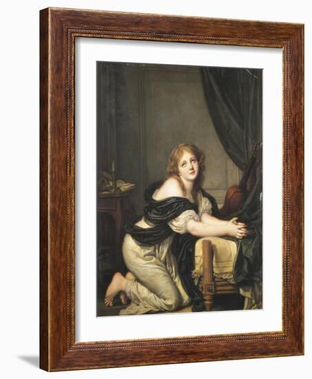 Morning Prayer, 1775-1780-Jean-Baptiste Greuze-Framed Giclee Print