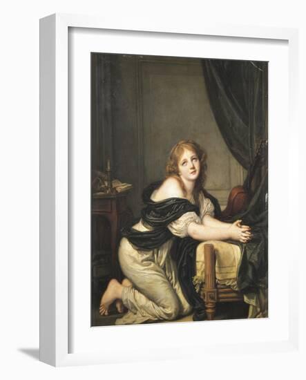 Morning Prayer, 1775-1780-Jean-Baptiste Greuze-Framed Giclee Print