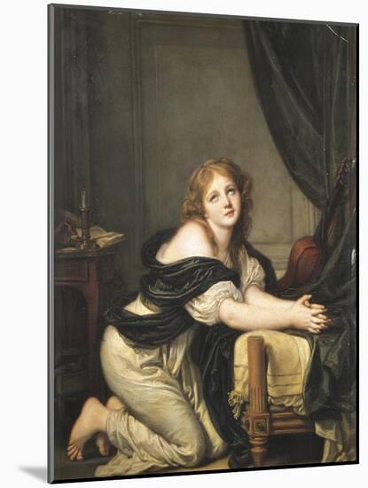 Morning Prayer, 1775-1780-Jean-Baptiste Greuze-Mounted Giclee Print