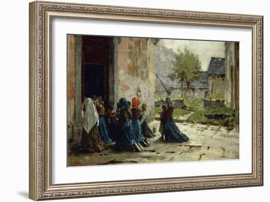 Morning Prayer, 1883-Luigi Rossi-Framed Giclee Print