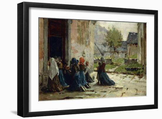 Morning Prayer, 1883-Luigi Rossi-Framed Giclee Print