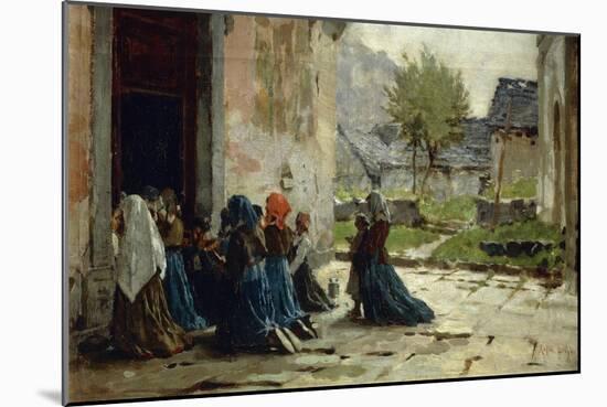 Morning Prayer, 1883-Luigi Rossi-Mounted Giclee Print