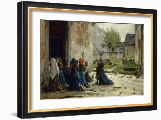 Morning Prayer, 1883-Luigi Rossi-Framed Giclee Print