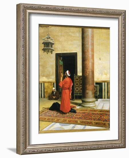 Morning Prayers, 1902 (Oil on Canvas)-Ludwig Deutsch-Framed Giclee Print