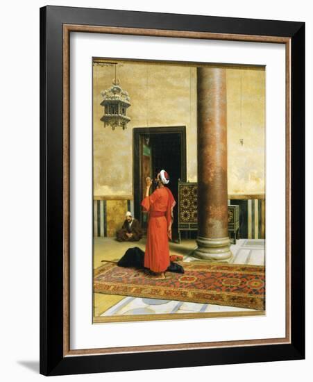 Morning Prayers, 1902 (Oil on Canvas)-Ludwig Deutsch-Framed Giclee Print