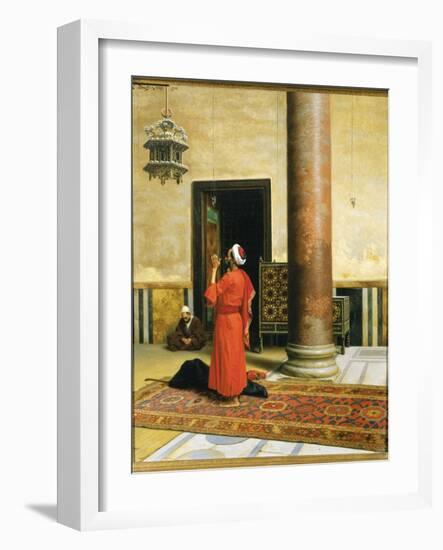 Morning Prayers, 1902 (Oil on Canvas)-Ludwig Deutsch-Framed Giclee Print