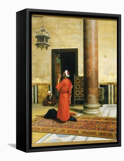 Morning Prayers, 1902 (Oil on Canvas)-Ludwig Deutsch-Framed Premier Image Canvas