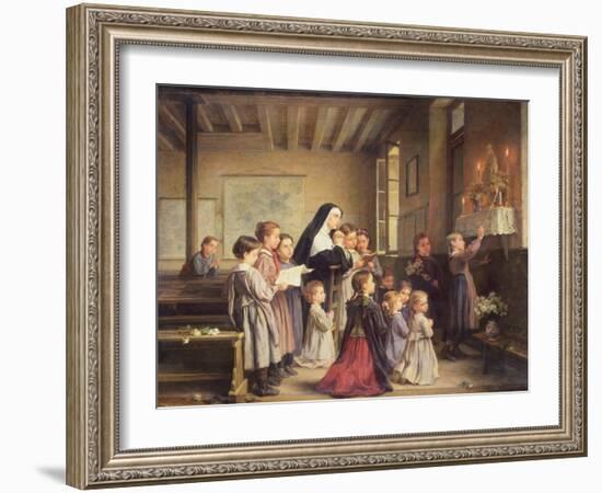 Morning Prayers-Andre Henri Dargelas-Framed Giclee Print