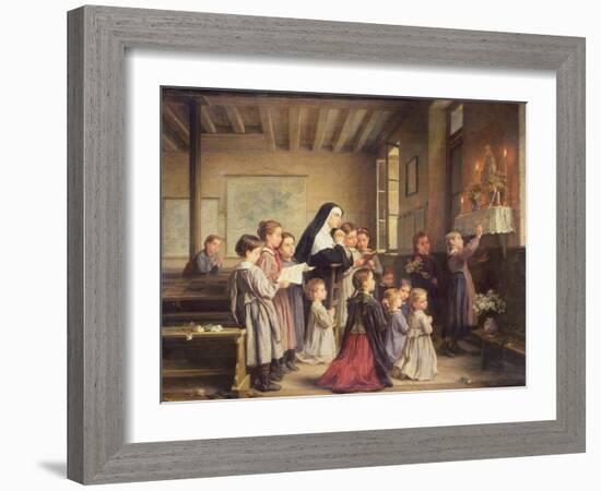 Morning Prayers-Andre Henri Dargelas-Framed Giclee Print