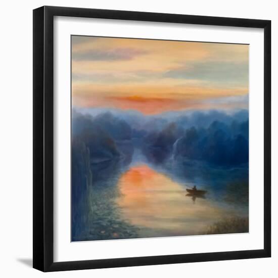 Morning Reflections, 2021, (oil on canvas)-Lee Campbell-Framed Giclee Print