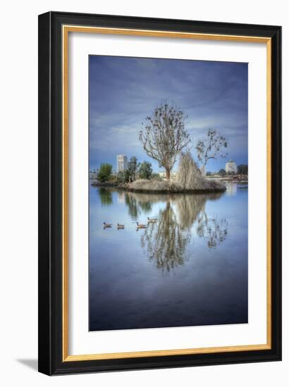 Morning Reflections at Lake Merritt, Oakland California-Vincent James-Framed Photographic Print