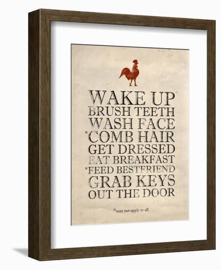 Morning Reminders-Morgan Yamada-Framed Premium Giclee Print