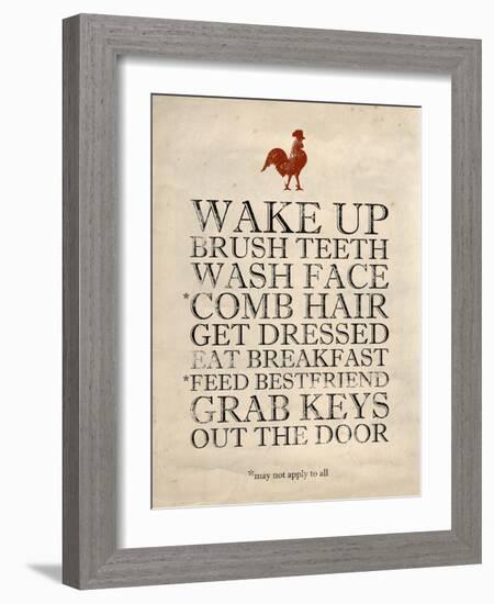 Morning Reminders-Morgan Yamada-Framed Art Print