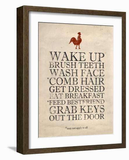 Morning Reminders-Morgan Yamada-Framed Art Print