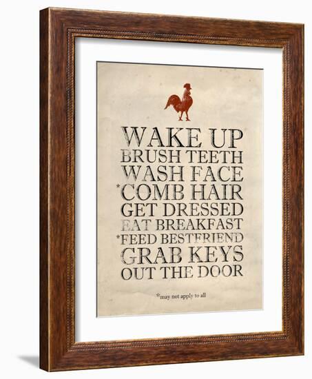 Morning Reminders-Morgan Yamada-Framed Art Print