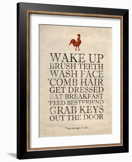 Morning Reminders-Morgan Yamada-Framed Art Print