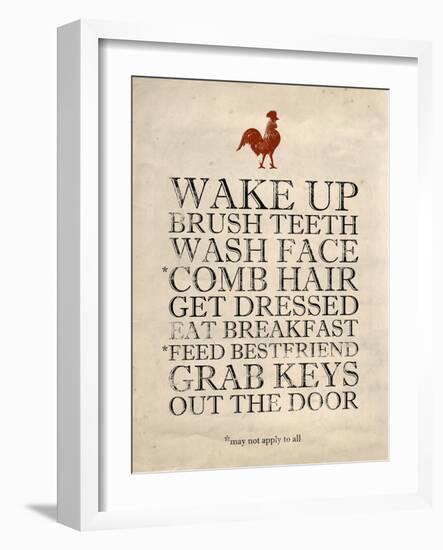 Morning Reminders-Morgan Yamada-Framed Art Print