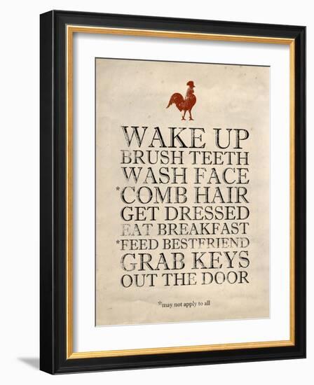 Morning Reminders-Morgan Yamada-Framed Art Print