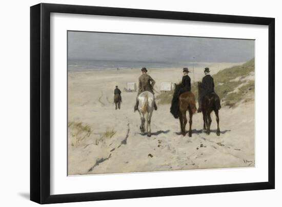 Morning Ride Along the Beach, Anton Mauve-Anton Mauve-Framed Art Print