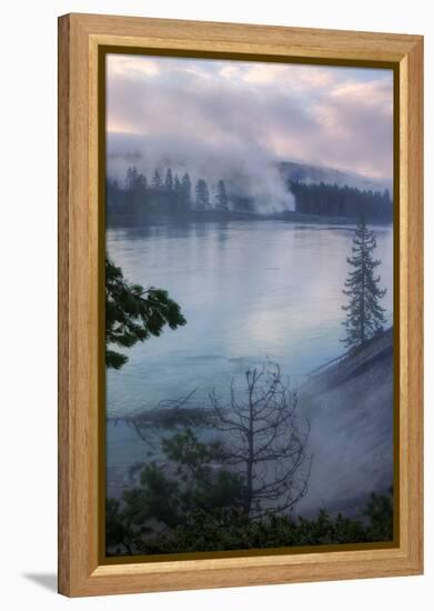 Morning Riverside, Yellowstone-Vincent James-Framed Premier Image Canvas