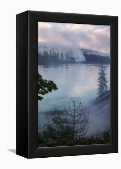 Morning Riverside, Yellowstone-Vincent James-Framed Premier Image Canvas