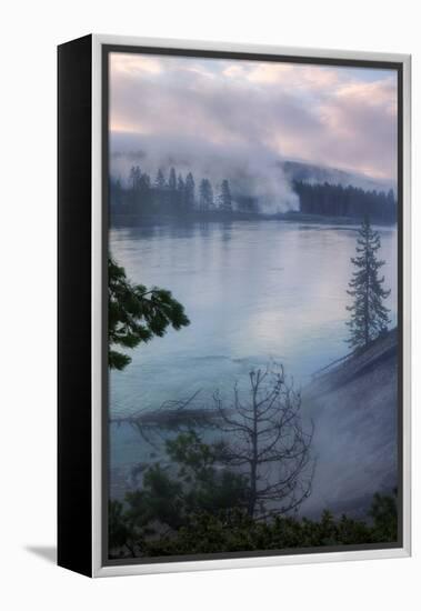 Morning Riverside, Yellowstone-Vincent James-Framed Premier Image Canvas