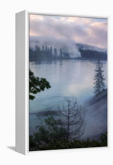 Morning Riverside, Yellowstone-Vincent James-Framed Premier Image Canvas