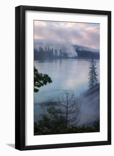 Morning Riverside, Yellowstone-Vincent James-Framed Photographic Print