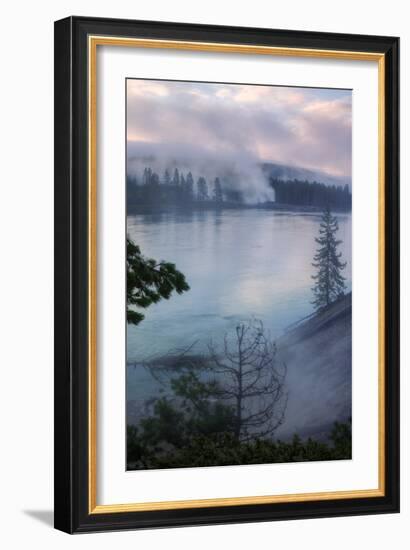 Morning Riverside, Yellowstone-Vincent James-Framed Photographic Print