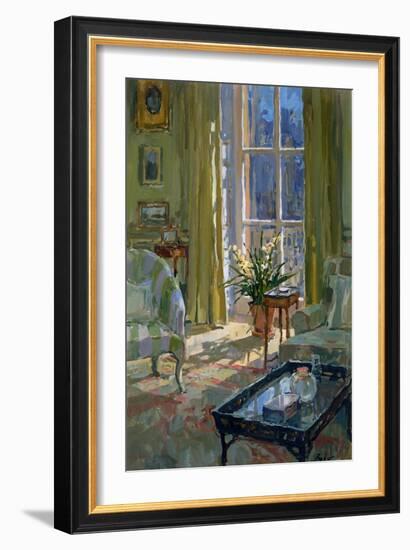 Morning Room with Orchid (Oil on Canvas)-Susan Ryder-Framed Giclee Print