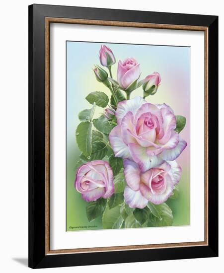 Morning Roses-Olga And Alexey Drozdov-Framed Giclee Print