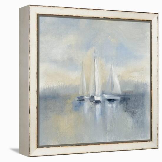 Morning Sail I Blue-Silvia Vassileva-Framed Stretched Canvas