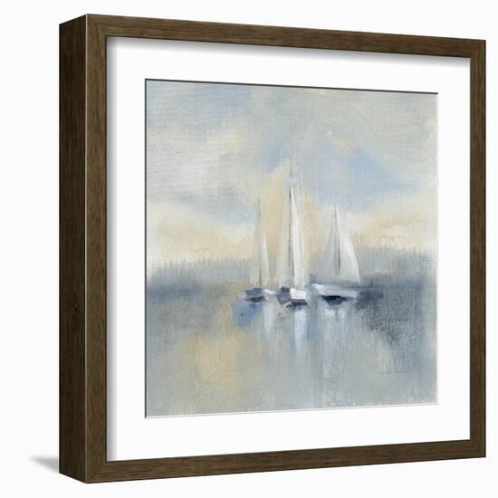 Morning Sail I Blue-Silvia Vassileva-Framed Art Print