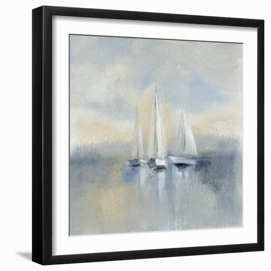 Morning Sail I Blue-Silvia Vassileva-Framed Art Print