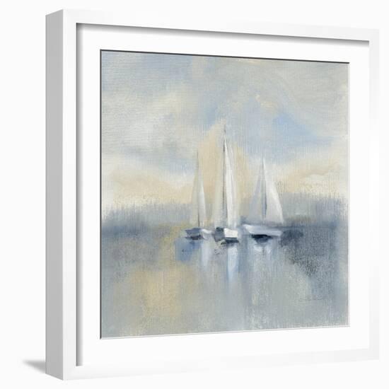 Morning Sail I Blue-Silvia Vassileva-Framed Art Print