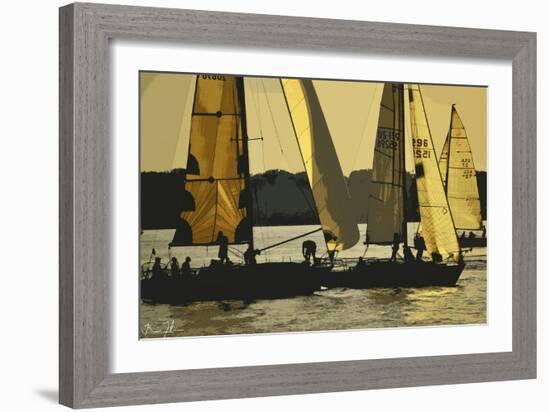 Morning Sail-5fishcreative-Framed Giclee Print