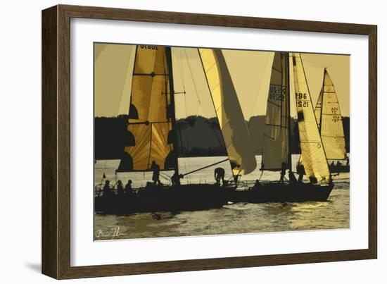 Morning Sail-5fishcreative-Framed Giclee Print