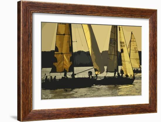 Morning Sail-5fishcreative-Framed Giclee Print